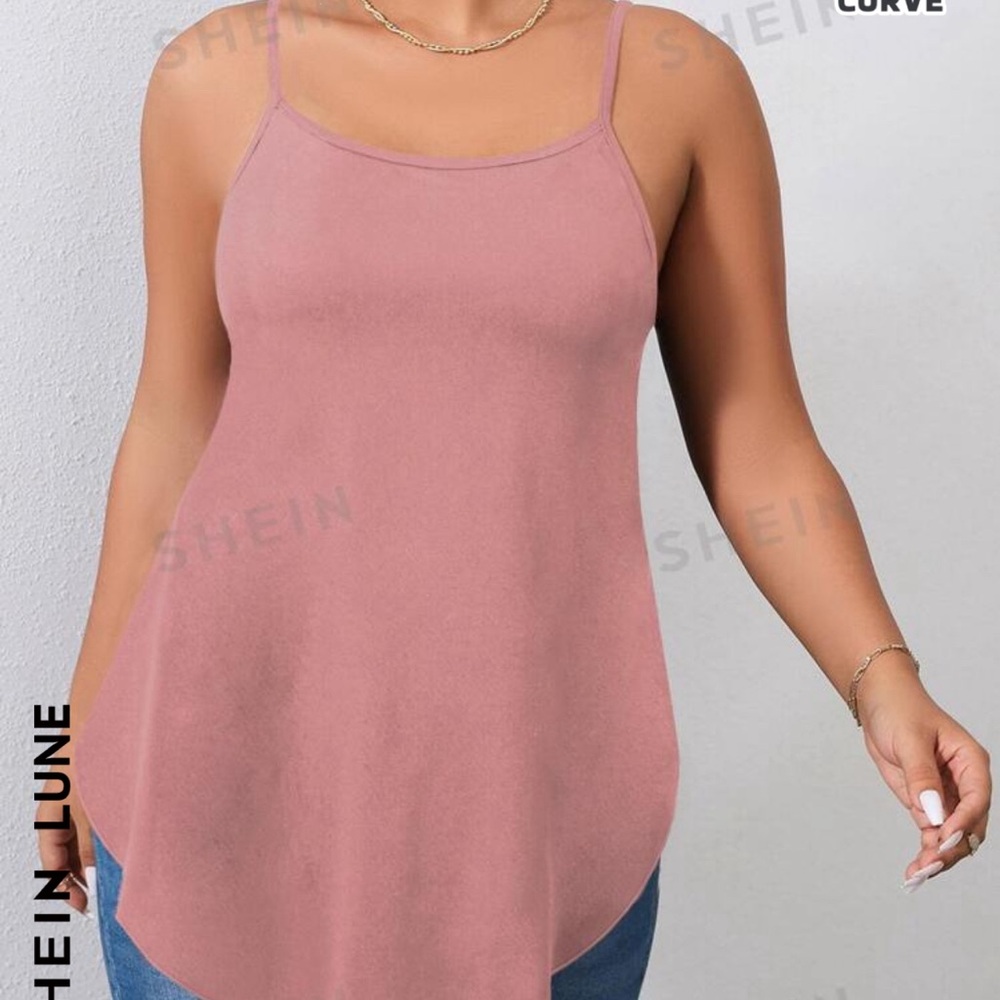 Shein pink tank top NWT